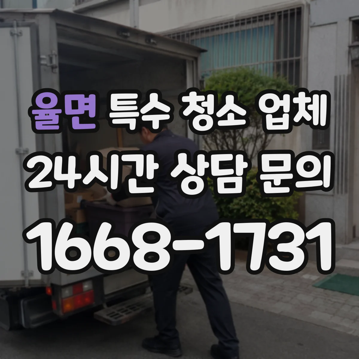 율면 특수 청소 업체