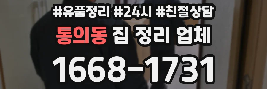 통의동 집 정리 업체
