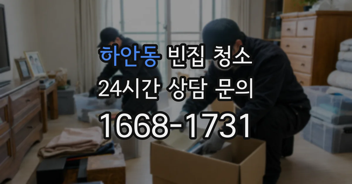 하안동 빈집 청소