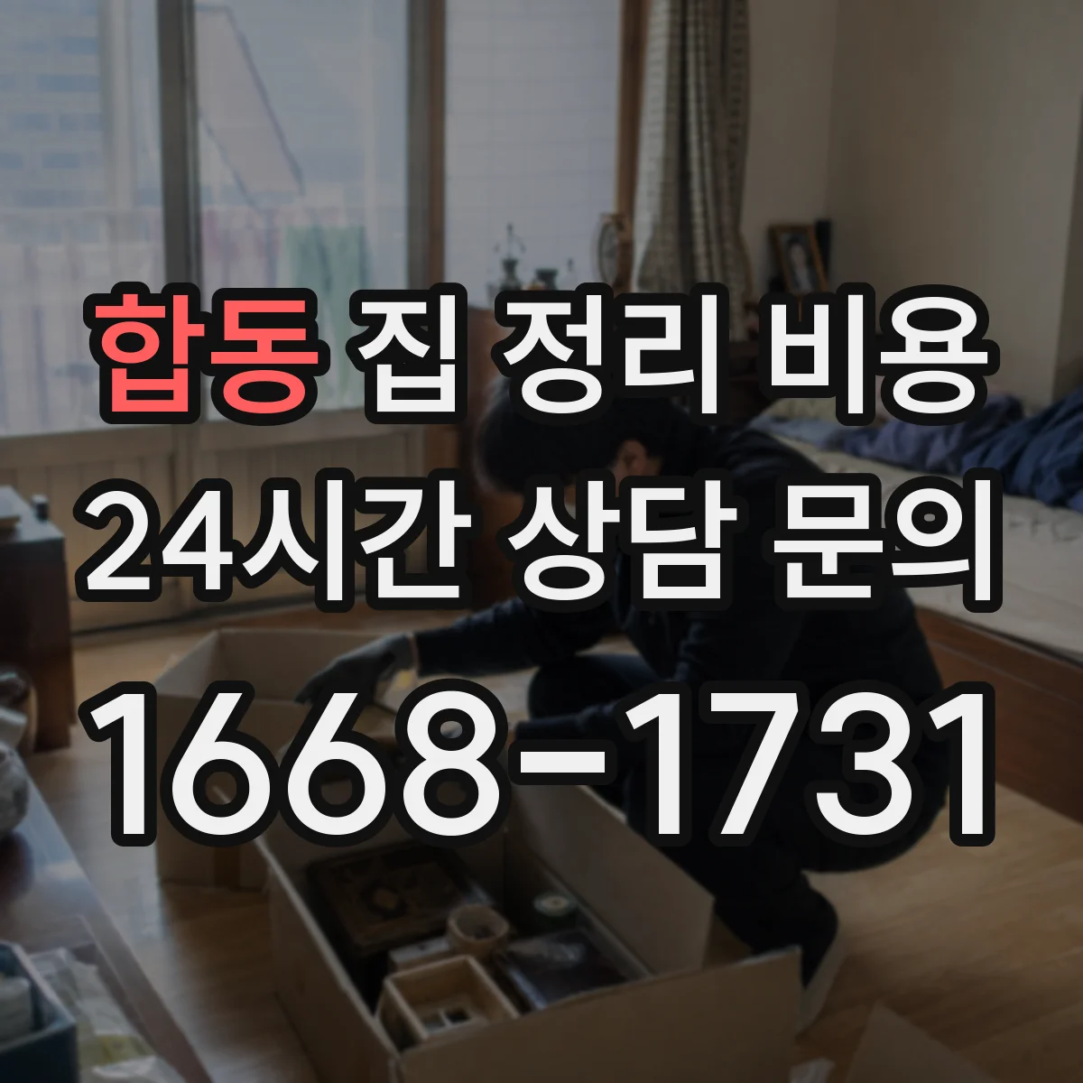 합동 집 정리 비용
