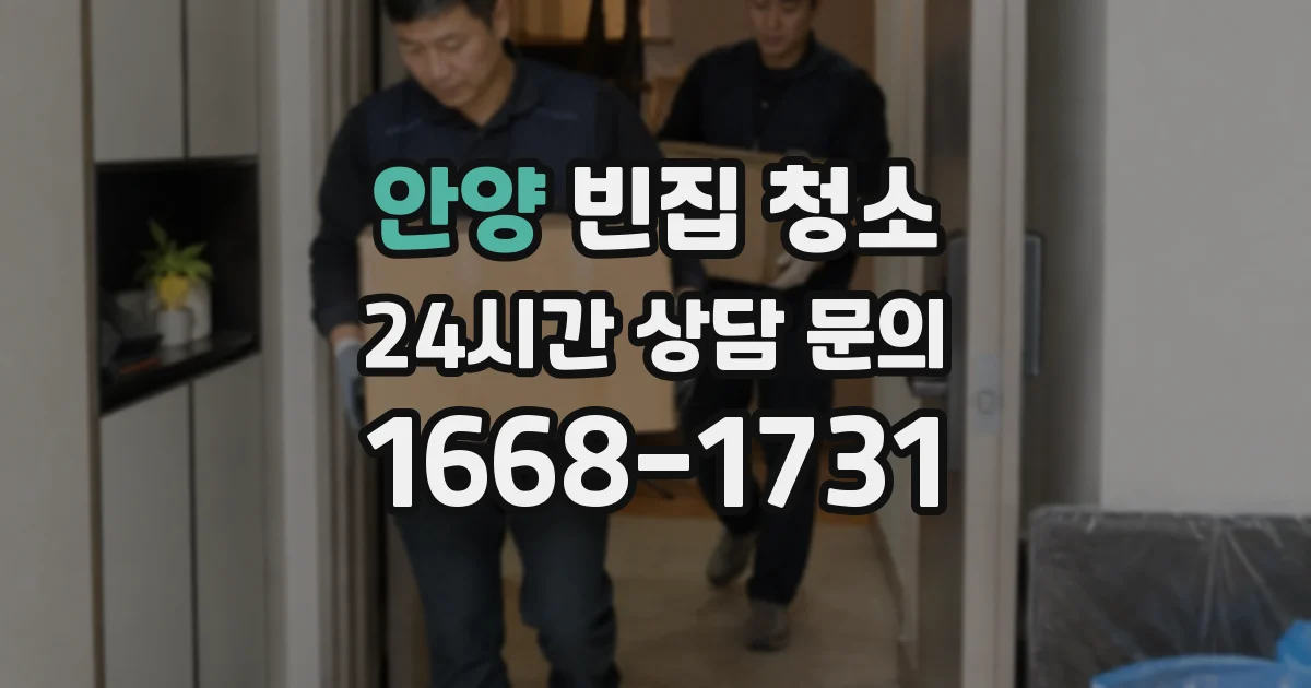 안양 빈집 청소
