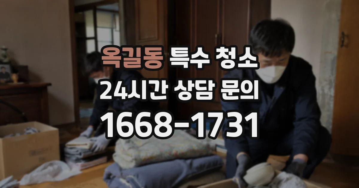 옥길동 특수 청소