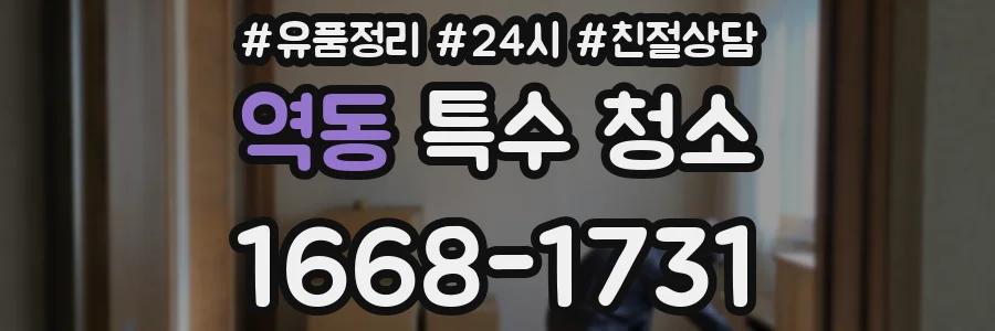 역동 특수 청소