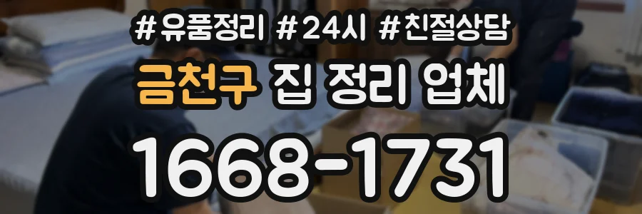 금천구 집 정리 업체