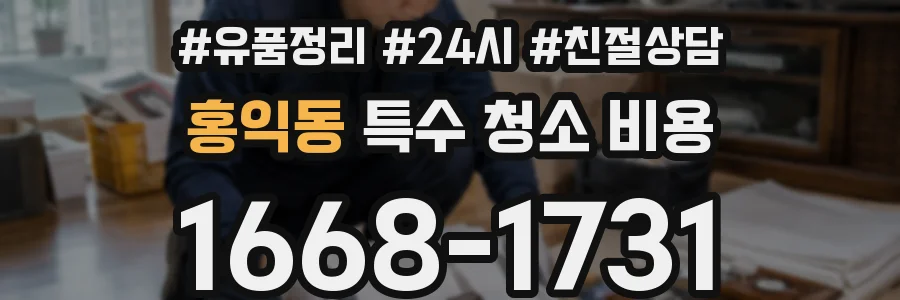 홍익동 특수 청소 비용