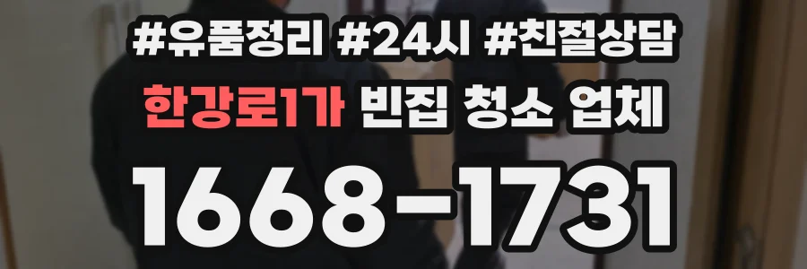 한강로1가 빈집 청소 업체