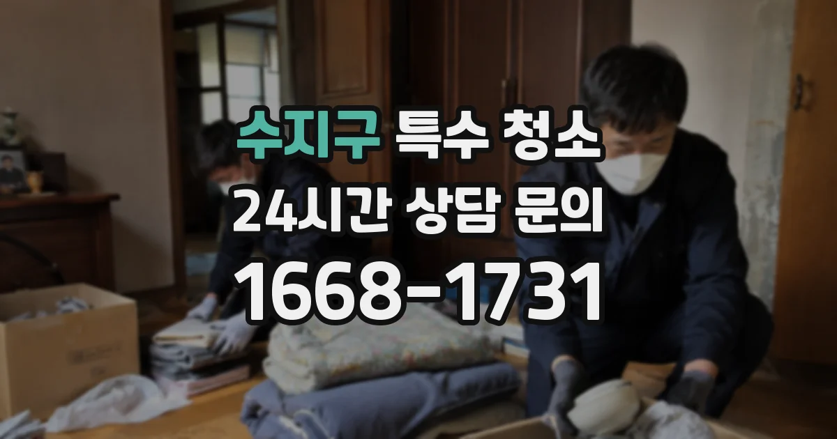수지구 특수 청소