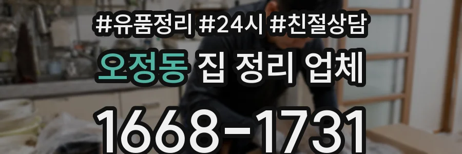 오정동 집 정리 업체