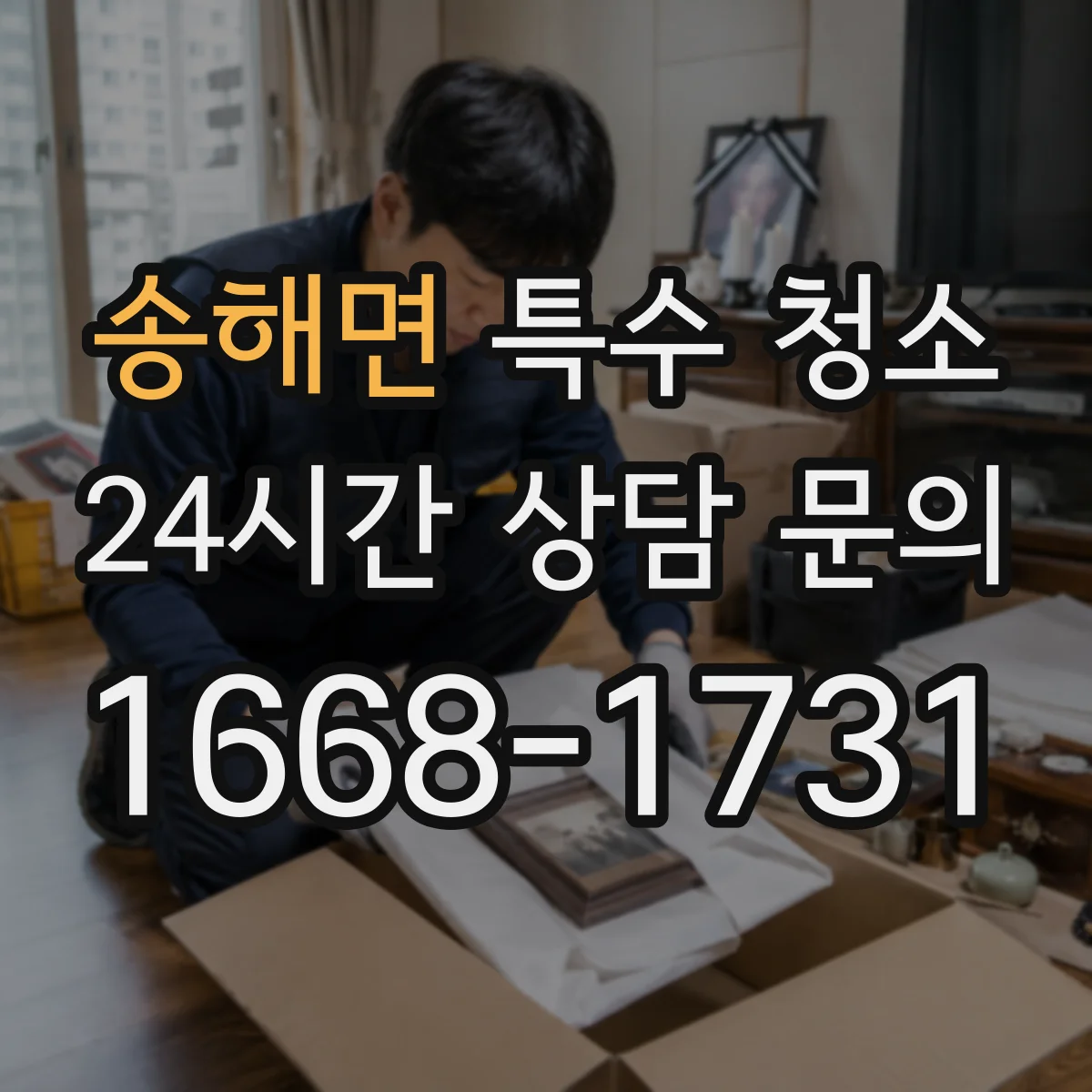 송해면 특수 청소