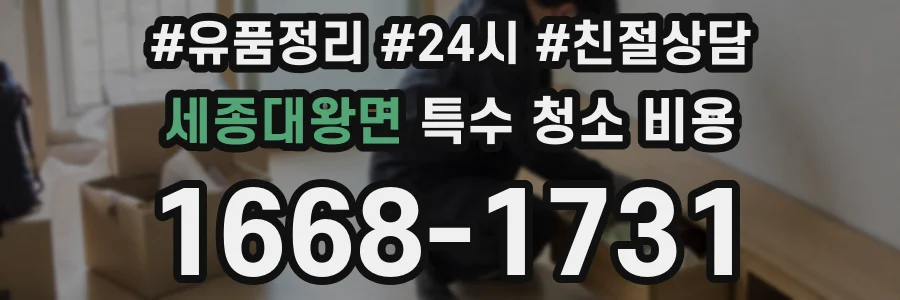 세종대왕면 특수 청소 비용