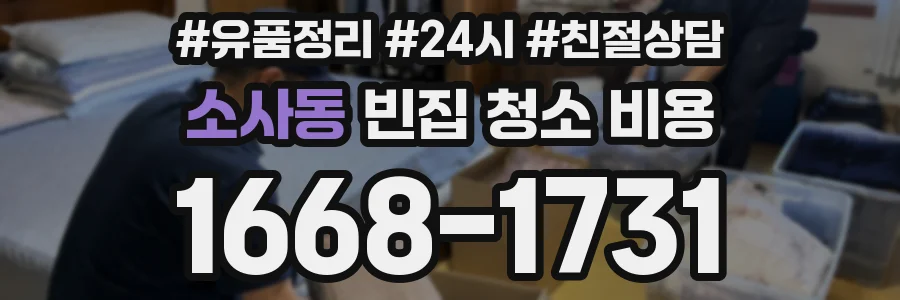 소사동 빈집 청소 비용