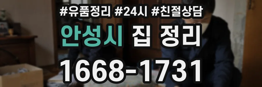 안성시 집 정리
