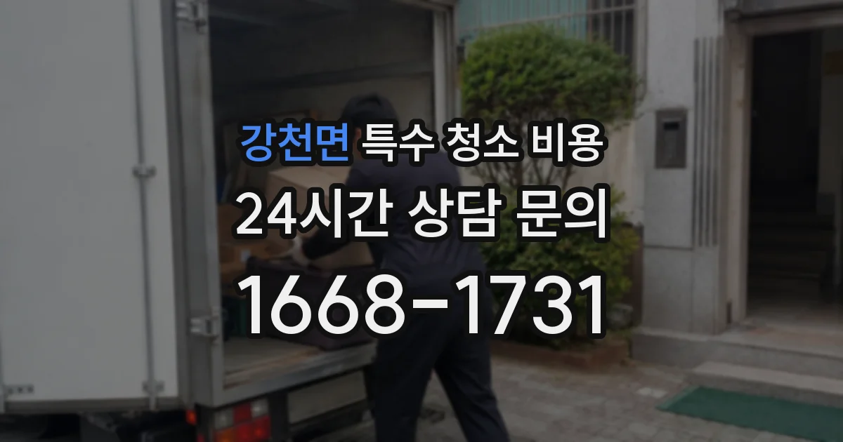강천면 특수 청소 비용