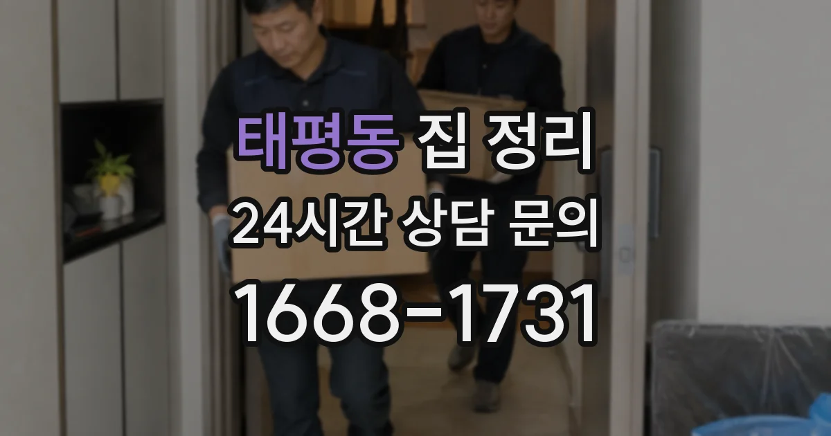 태평동 집 정리