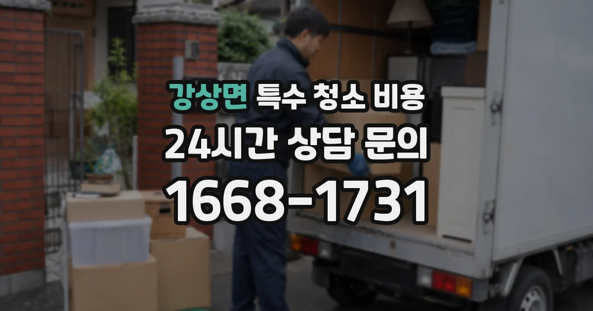 강상면 특수 청소 비용