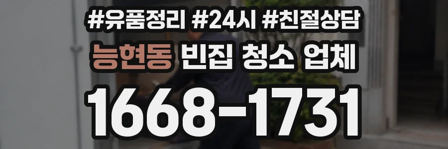 능현동 빈집 청소 업체