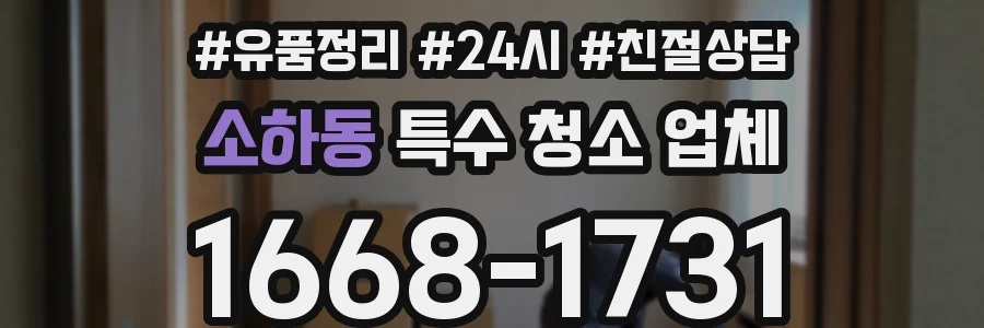 소하동 특수 청소 업체