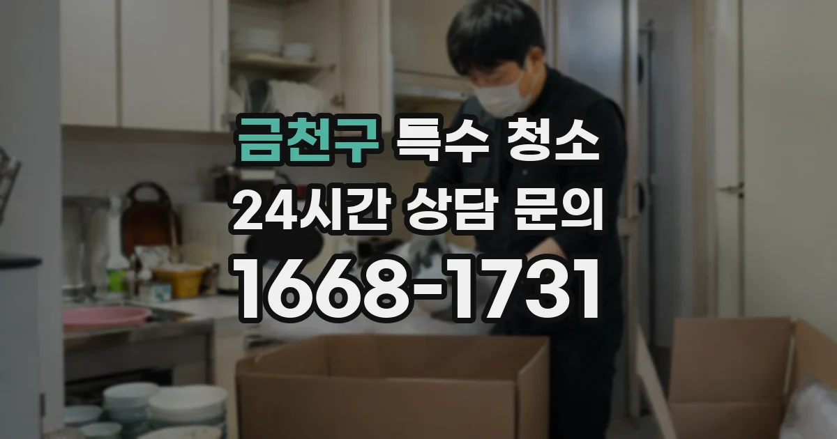 금천구 특수 청소