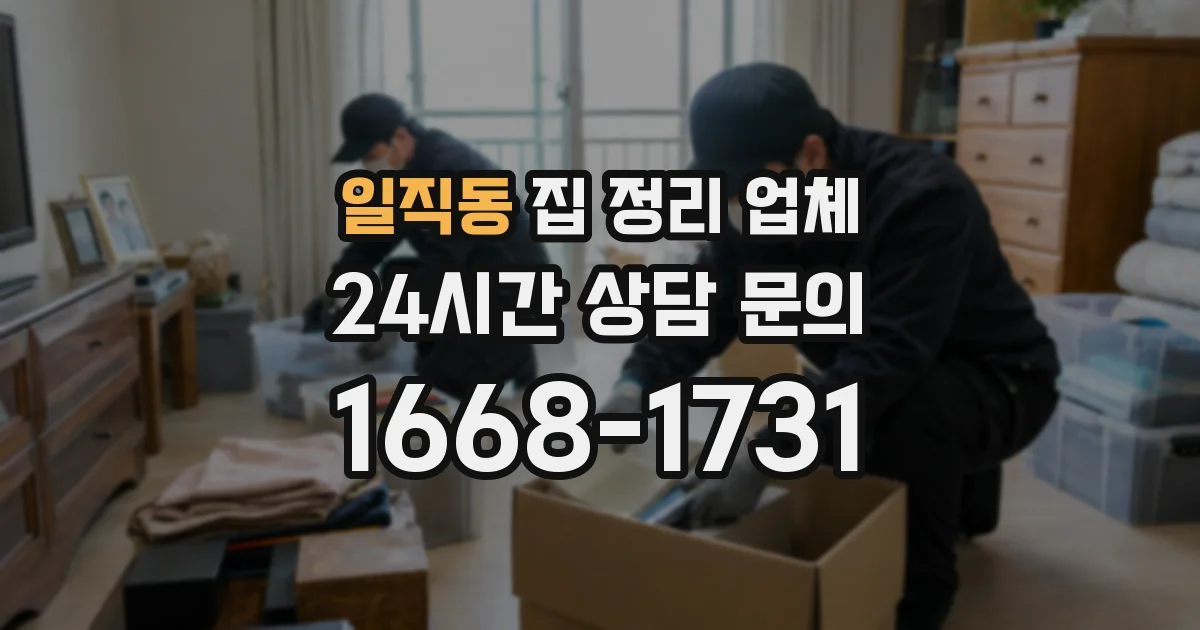 일직동 집 정리 업체