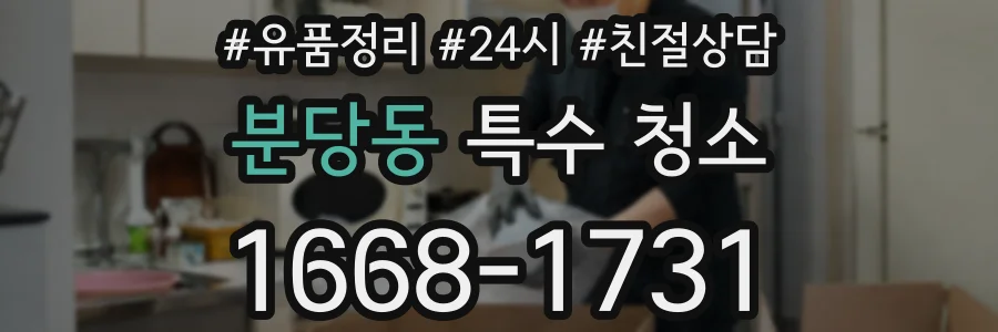분당동 특수 청소