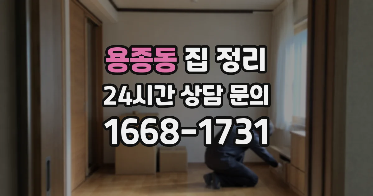 용종동 집 정리