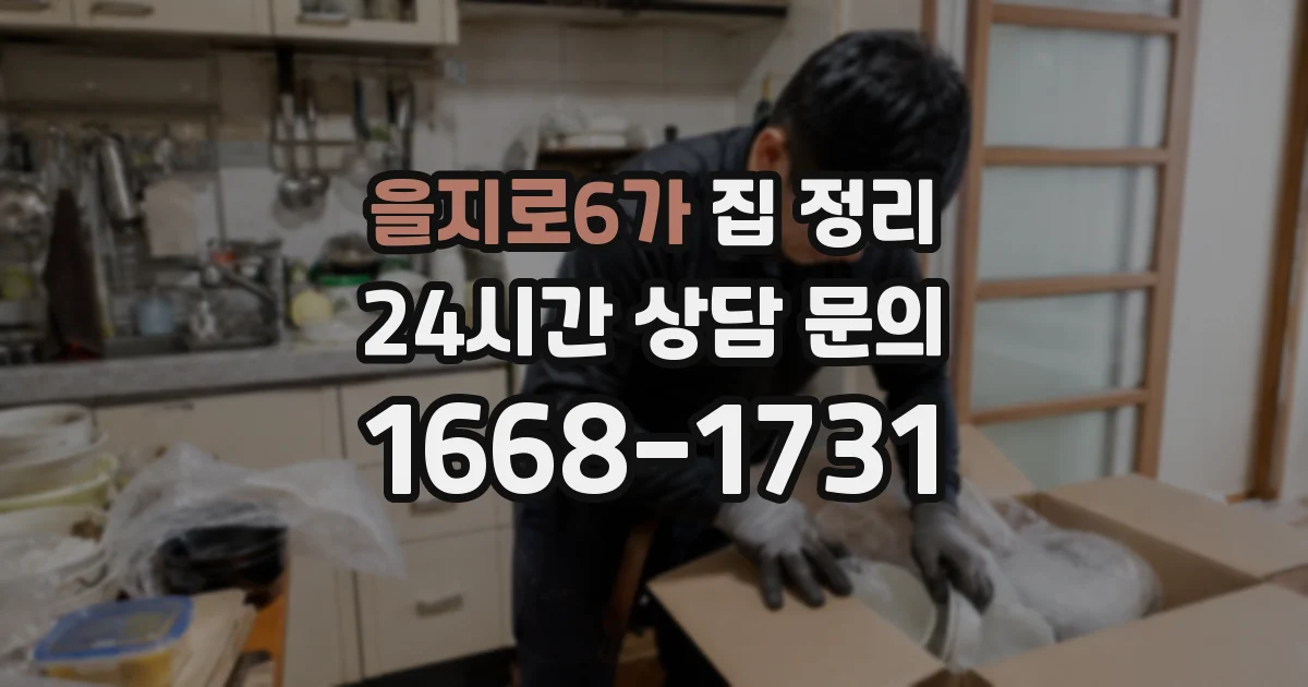 을지로6가 집 정리