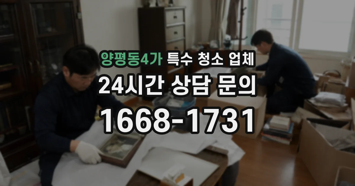 양평동4가 특수 청소 업체