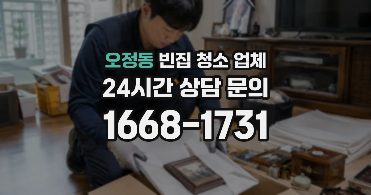 오정동 빈집 청소 업체