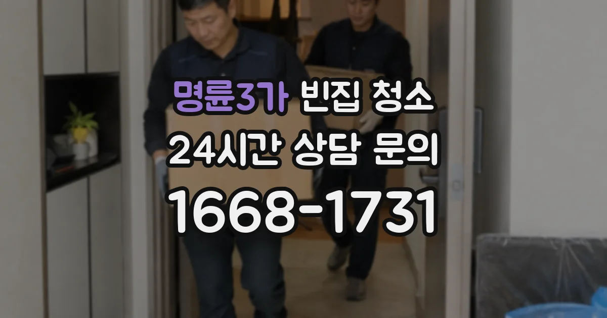 명륜3가 빈집 청소