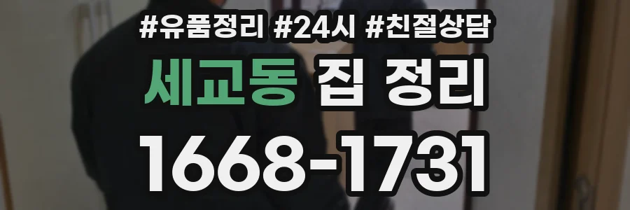 세교동 집 정리