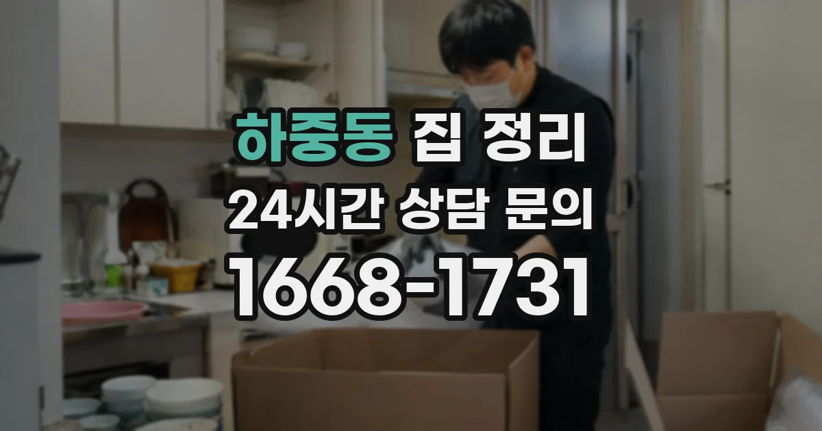 하중동 집 정리