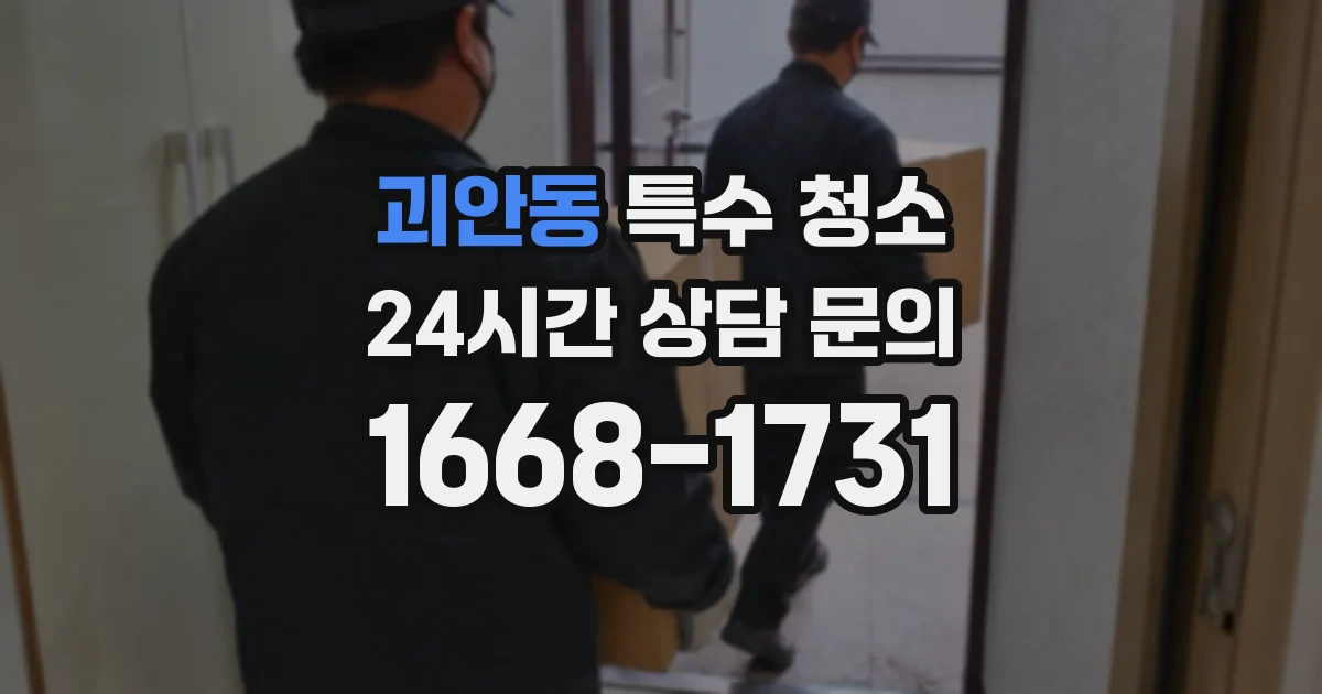 괴안동 특수 청소