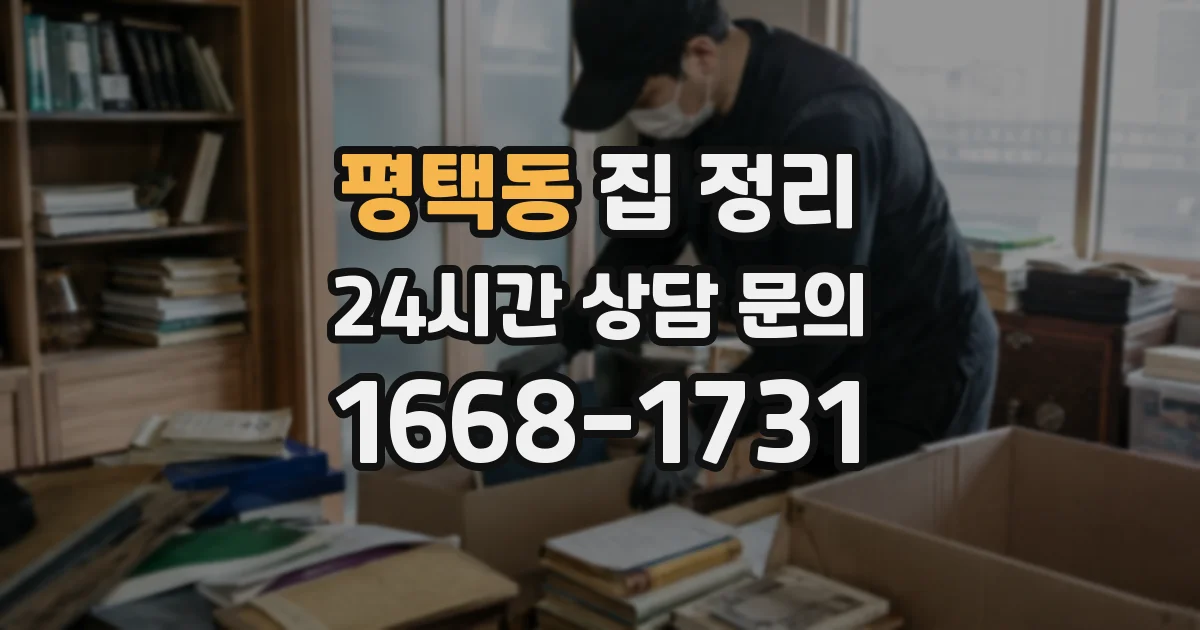 평택동 집 정리