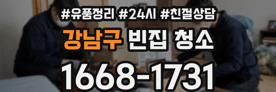 강남구 빈집 청소