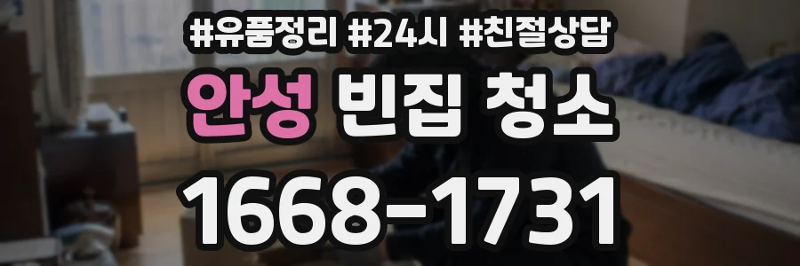 안성 빈집 청소