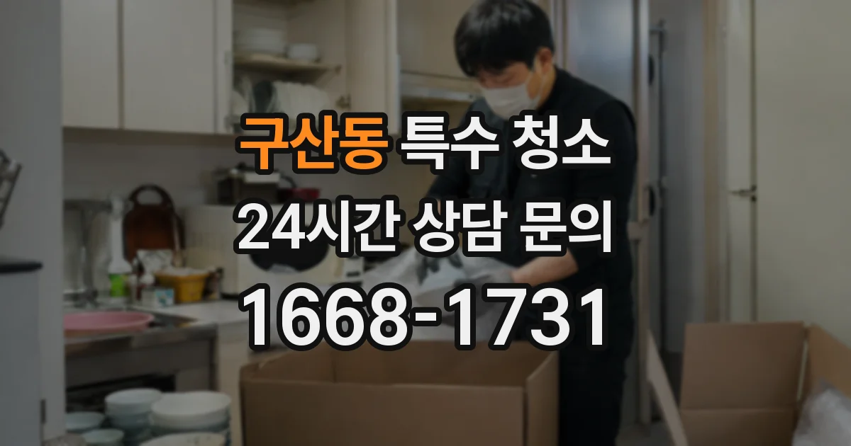 구산동 특수 청소