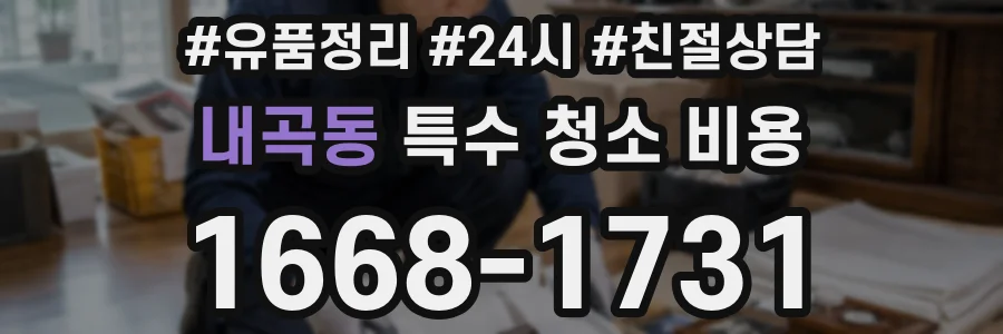 내곡동 특수 청소 비용