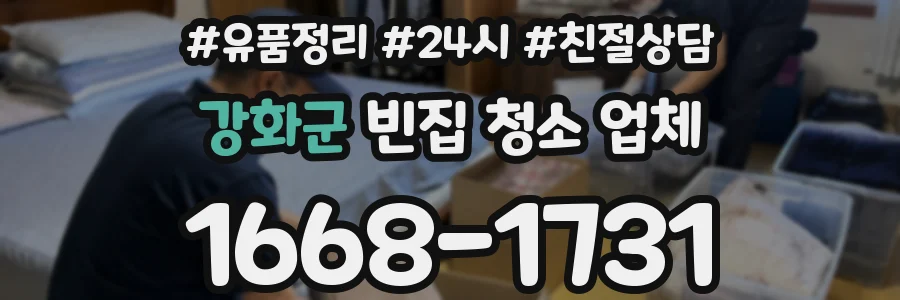 강화군 빈집 청소 업체