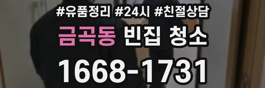 금곡동 빈집 청소