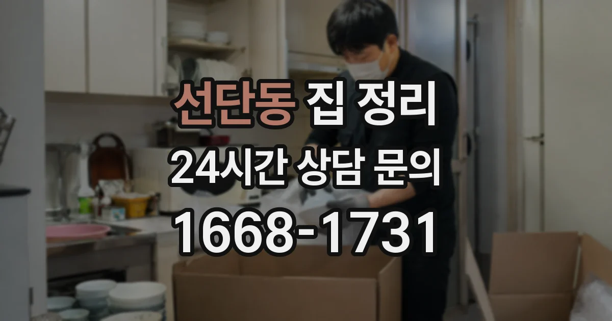 선단동 집 정리