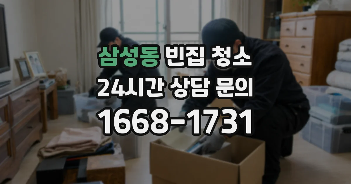 삼성동 빈집 청소