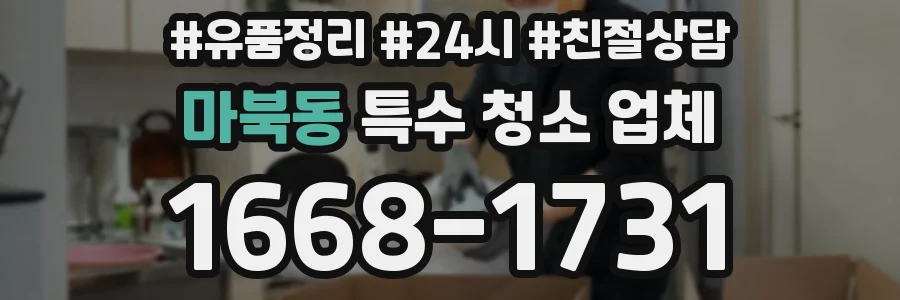 마북동 특수 청소 업체