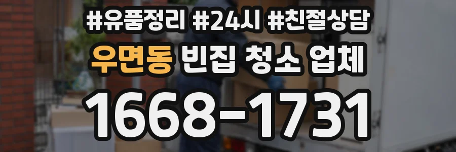 우면동 빈집 청소 업체