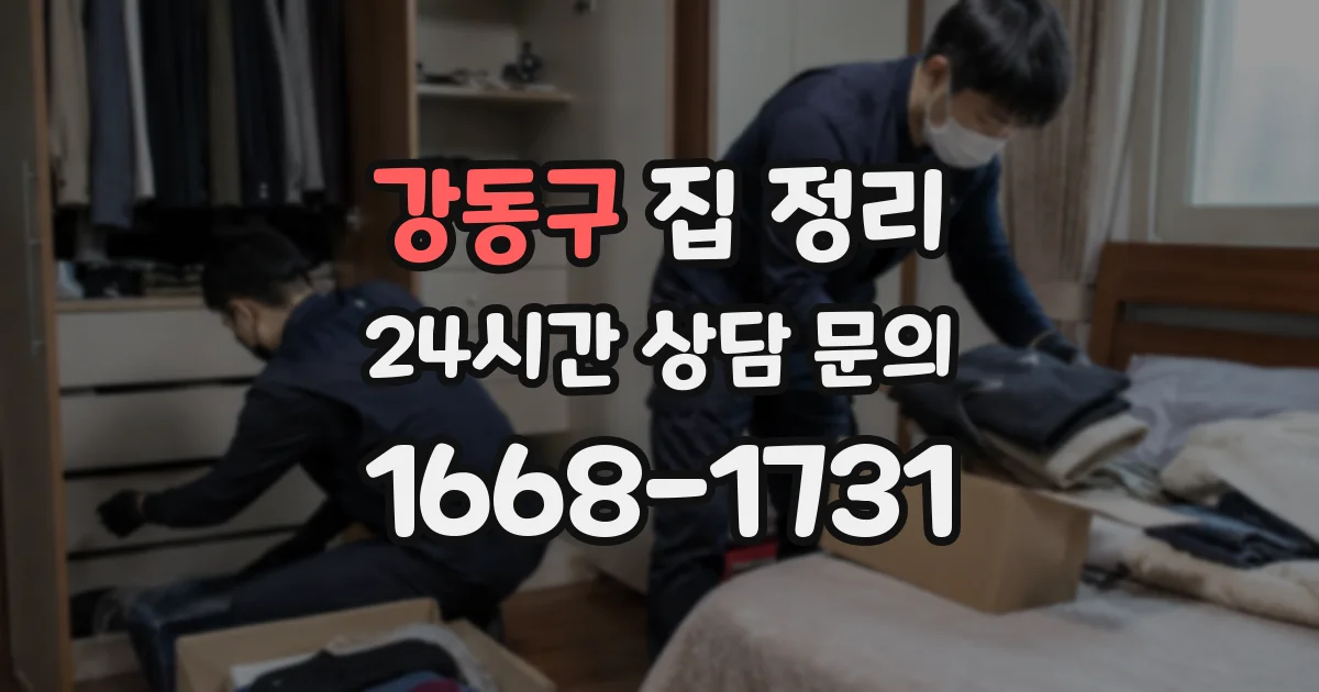 강동구 집 정리