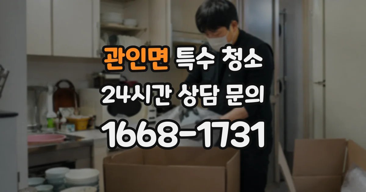 관인면 특수 청소