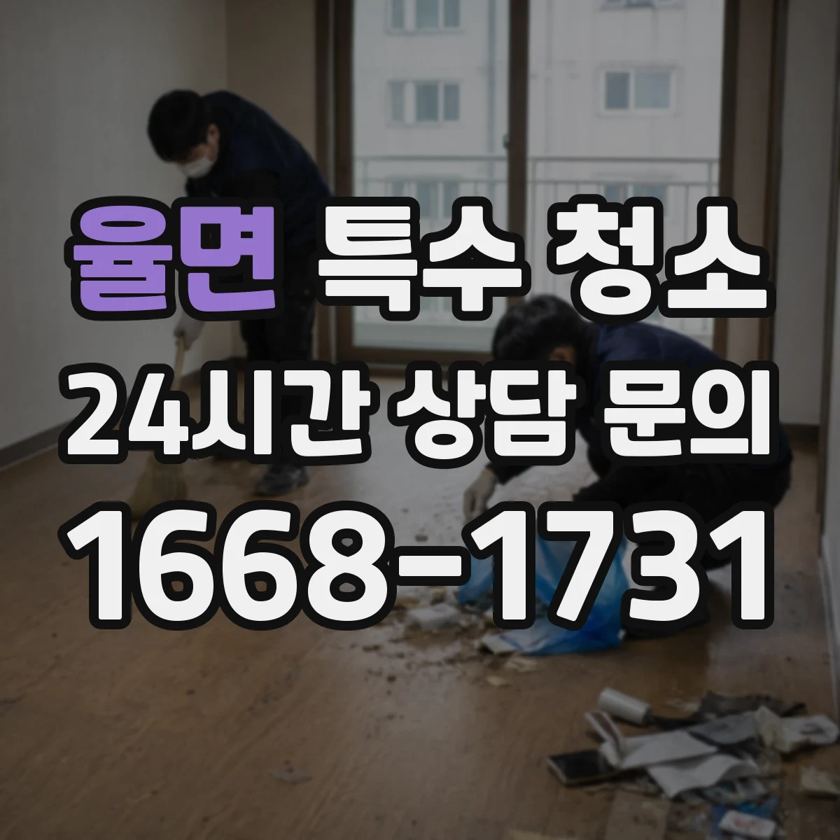 율면 특수 청소