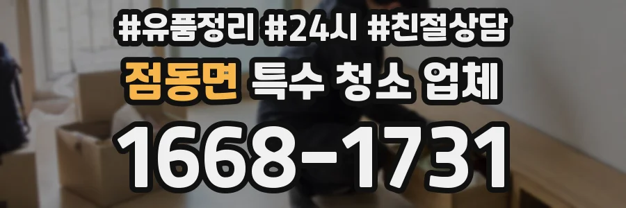 점동면 특수 청소 업체