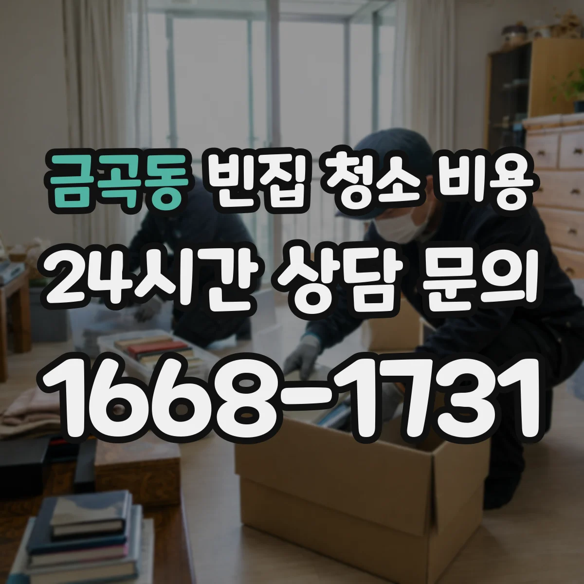 금곡동 빈집 청소 비용