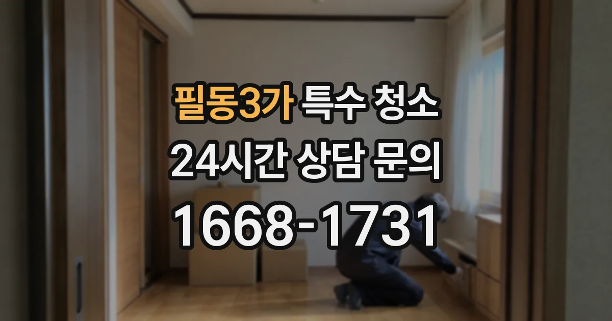 필동3가 특수 청소