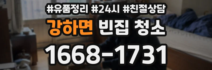 강하면 빈집 청소